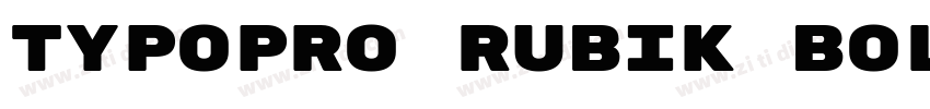 TypoPRO Rubik Bold字体转换